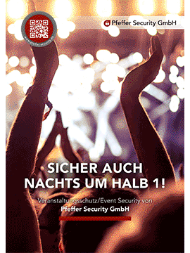 Flyer Event Security für Hamburg Niedersachsen Schleswig Holstein